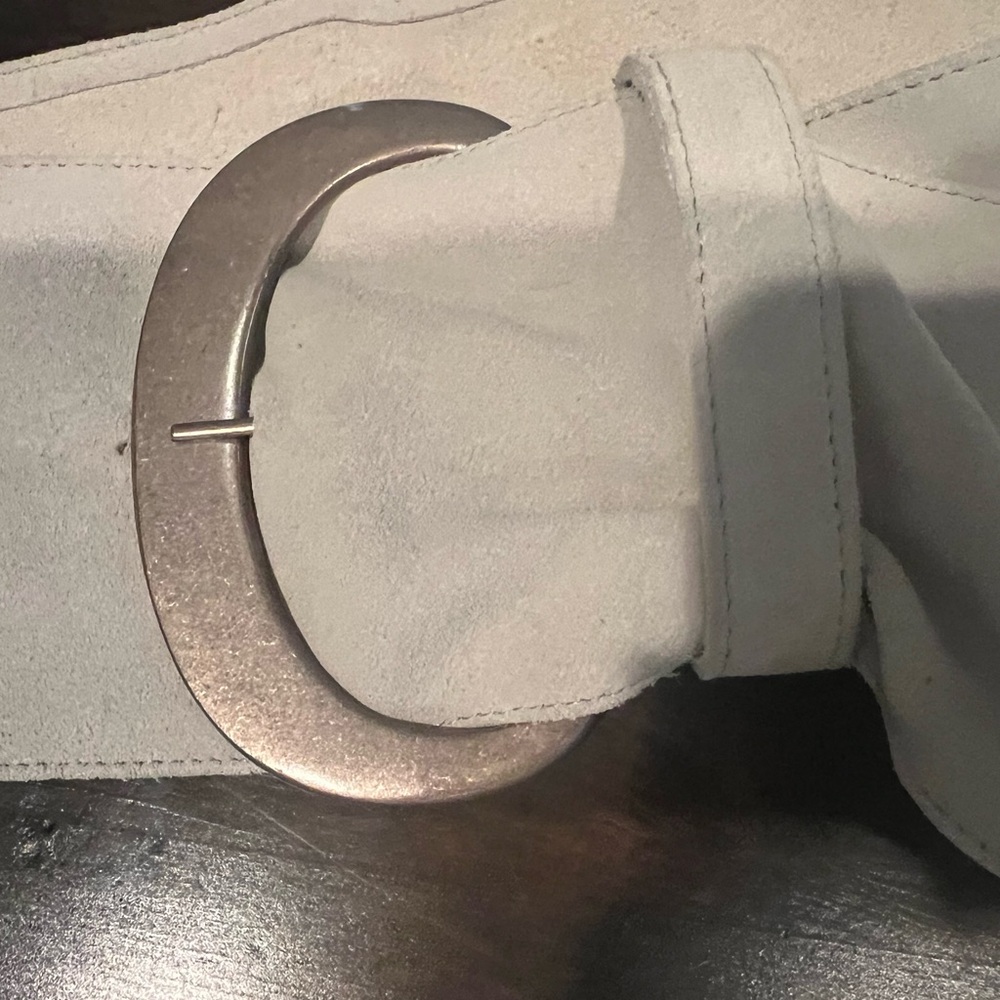 Free People Suade Cream Fabric Belt